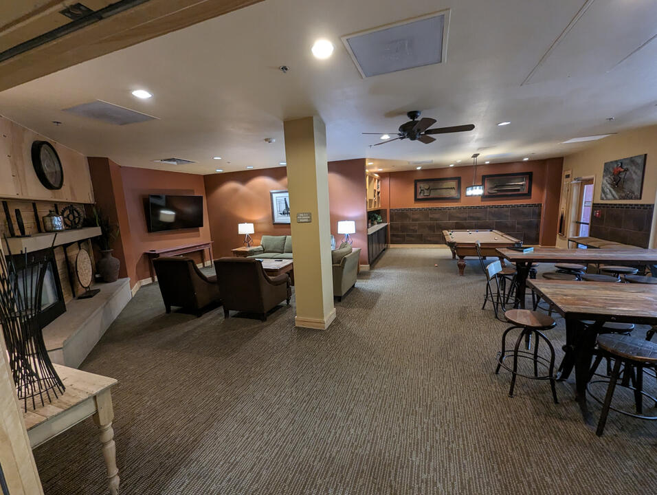 Rec Room w/ new 70" TV and a pool table